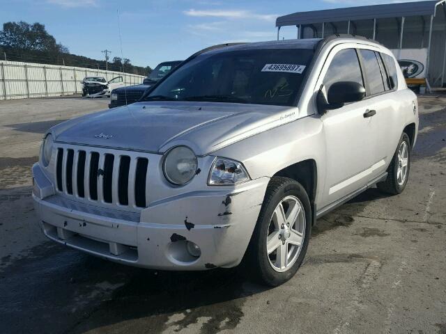 1J8FF47W67D251000 - 2007 JEEP COMPASS SILVER photo 2