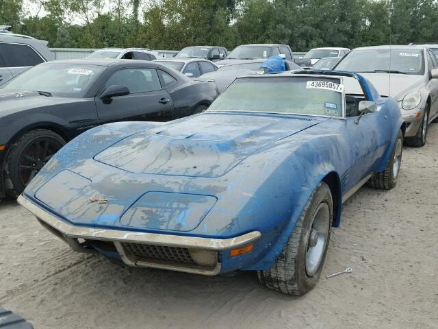 194370S402688 - 1970 CHEVROLET CORVETTE BLUE photo 2