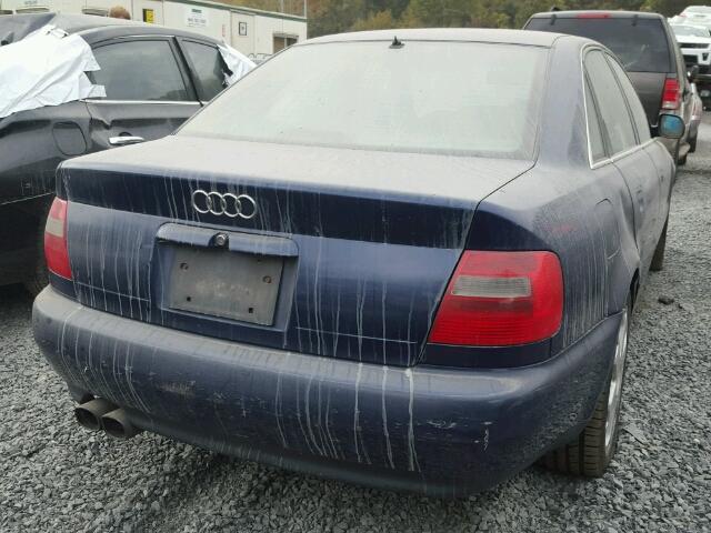 WAUED28D9WA125107 - 1998 AUDI A4 2.8 QUA BLUE photo 4