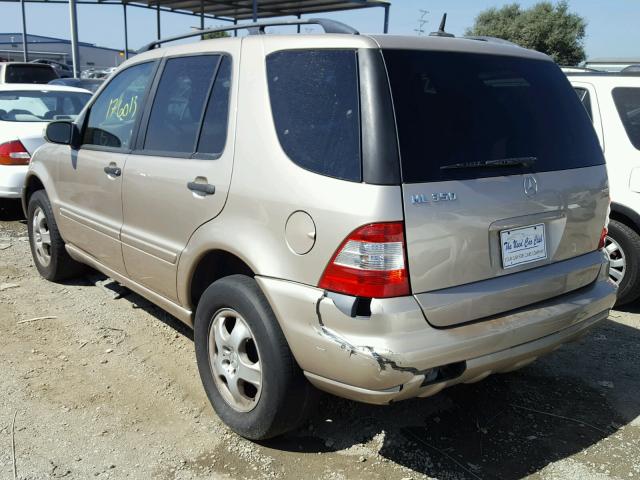 4JGAB57E43A428662 - 2003 MERCEDES-BENZ ML GOLD photo 3