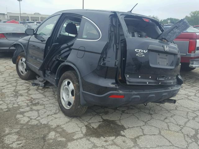 JHLRE48358C078754 - 2008 HONDA CR-V LX BLACK photo 3