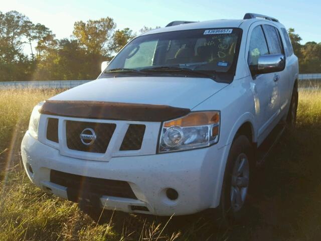 5N1BA0ND2AN610550 - 2010 NISSAN ARMADA SE WHITE photo 2