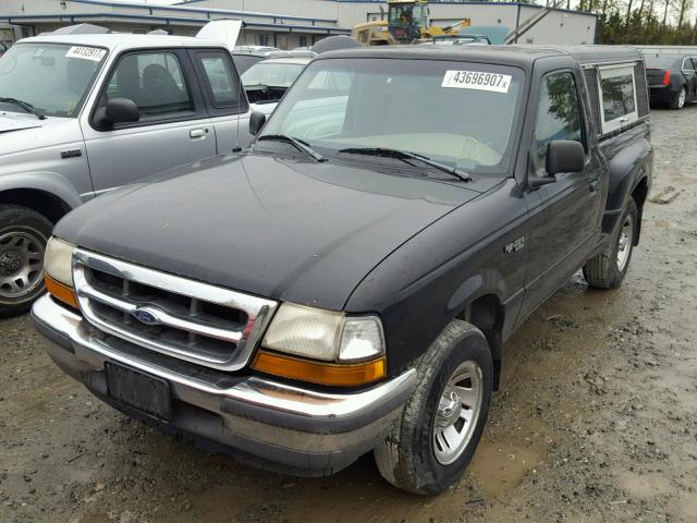 1FTYR10C6WPB49716 - 1998 FORD RANGER BLACK photo 2