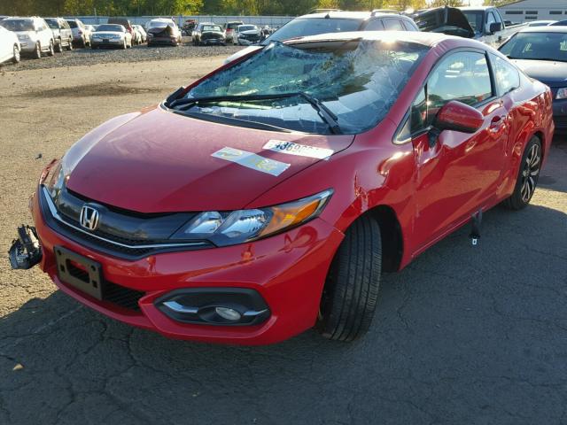 2HGFG3B09FH531031 - 2015 HONDA CIVIC RED photo 2