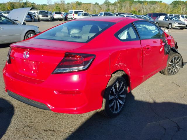 2HGFG3B09FH531031 - 2015 HONDA CIVIC RED photo 4