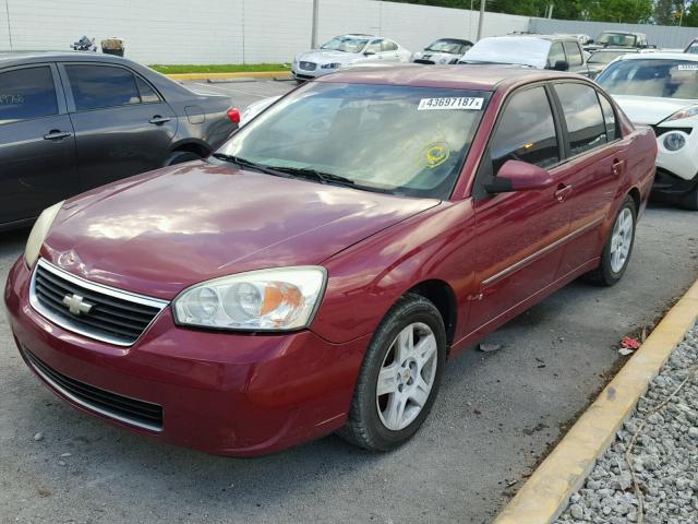 1G1ZT51F16F211379 - 2006 CHEVROLET MALIBU LT RED photo 2