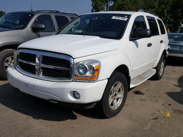 1D8HB58D74F158874 - 2004 DODGE DURANGO LI WHITE photo 2