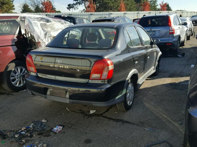 JTDBT1231Y0071023 - 2000 TOYOTA ECHO BLACK photo 4