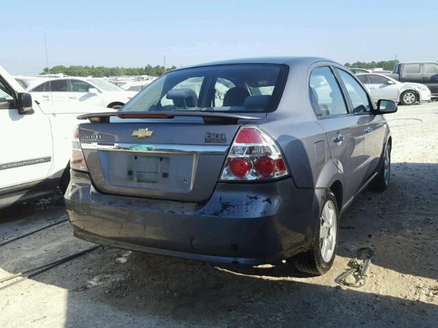 KL1TG56648B143767 - 2008 CHEVROLET AVEO GRAY photo 4