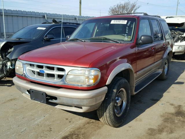 1FMDU34E9VUD46038 - 1997 FORD EXPLORER RED photo 2