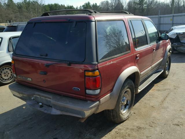 1FMDU34E9VUD46038 - 1997 FORD EXPLORER RED photo 4