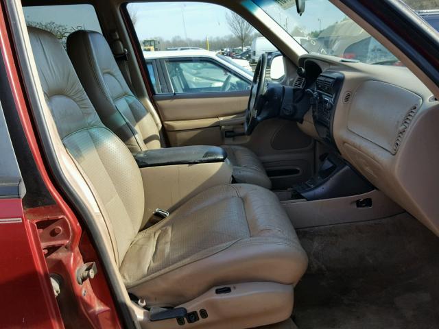 1FMDU34E9VUD46038 - 1997 FORD EXPLORER RED photo 5