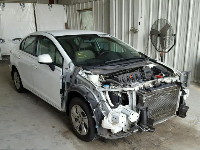 19XFB2F52DE014434 - 2013 HONDA CIVIC LX WHITE photo 1