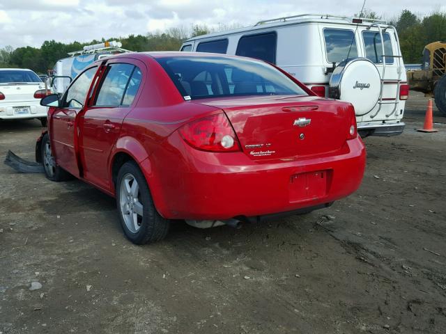 1G1AT58HX97235912 - 2009 CHEVROLET COBALT LT RED photo 3