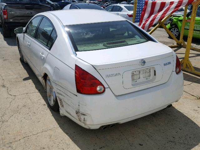 1N4BA41E84C927829 - 2004 NISSAN MAXIMA SE WHITE photo 3