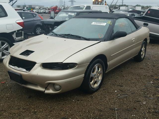 3C3EL55HXYT204204 - 2000 CHRYSLER SEBRING TAN photo 2