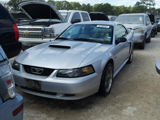 1FAFP42X41F111131 - 2001 FORD MUSTANG GT SILVER photo 2