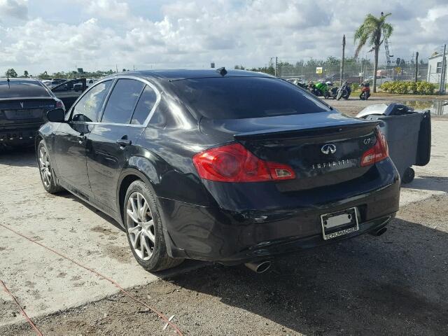 JN1CV6AP5CM936712 - 2012 INFINITI G37 BASE BLACK photo 3