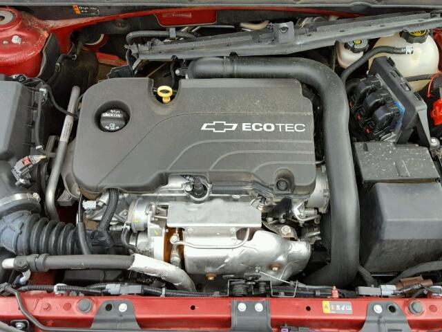 1G1ZE5ST7GF223424 - 2016 CHEVROLET MALIBU LT Қызыл фото 7