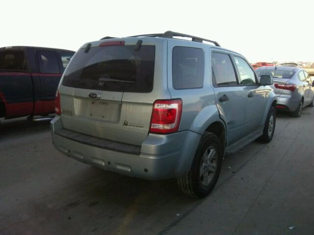 1FMCU49H28KD64322 - 2008 FORD ESCAPE HEV TEAL photo 4