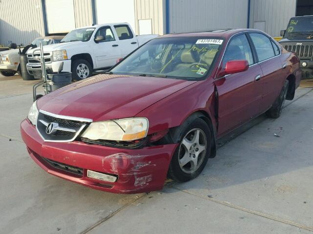 19UUA56602A048782 - 2002 ACURA 3.2TL RED photo 2