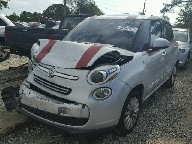 ZFBCFABH6EZ026760 - 2014 FIAT 500L EASY SILVER photo 2