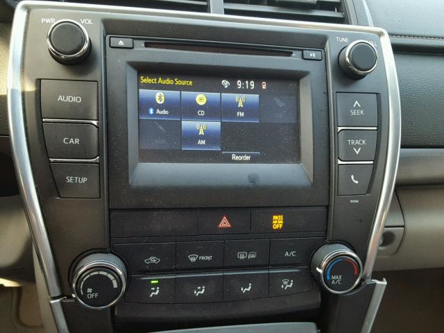 4T4BF1FK7FR501976 - 2015 TOYOTA CAMRY LE 黑色 照片 9