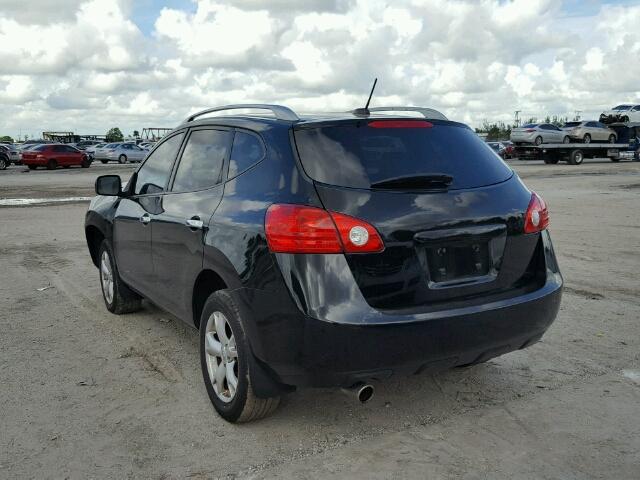 JN8AS5MT6AW007778 - 2010 NISSAN ROGUE BLACK photo 3