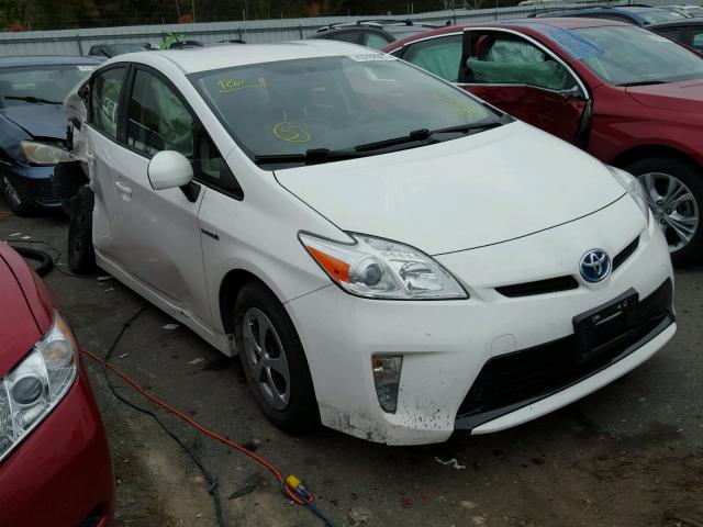 JTDKN3DU0D5578150 - 2013 TOYOTA PRIUS WHITE photo 1