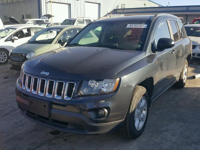 1C4NJCBA1ED843098 - 2014 JEEP COMPASS SP GRAY photo 2