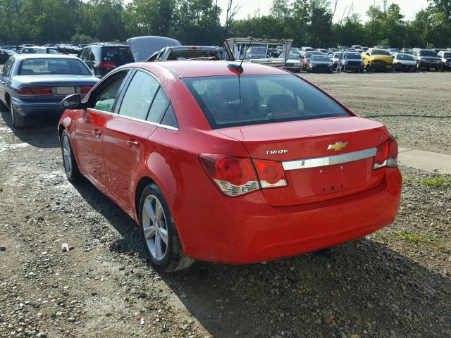 1G1PE5SB3F7290657 - 2015 CHEVROLET CRUZE LT RED photo 3