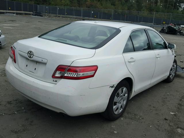 4T1BF3EK2AU551295 - 2010 TOYOTA CAMRY BASE WHITE photo 4