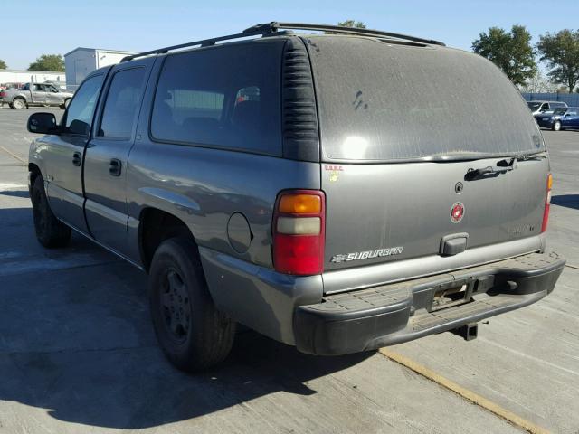 3GNFK16T6YG186783 - 2000 CHEVROLET SUBURBAN K GRAY photo 3