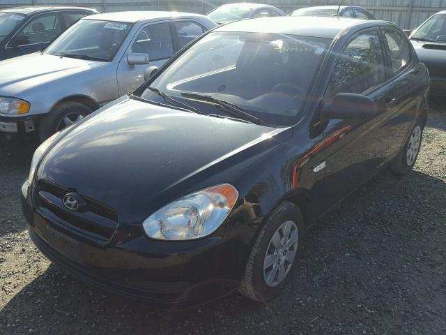 KMHCM36C58U086054 - 2008 HYUNDAI ACCENT GS BLACK photo 2