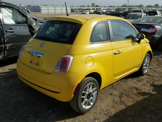 3C3CFFAR0CT131095 - 2012 FIAT 500 POP YELLOW photo 4