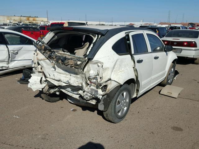 1B3HB28B78D586622 - 2008 DODGE CALIBER WHITE photo 4