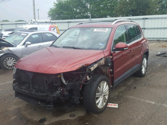WVGBV75N69W529143 - 2009 VOLKSWAGEN TIGUAN SE RED photo 2