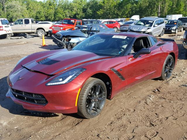 1G1YH2D7XG5122434 - 2016 CHEVROLET CORVETTE S MAROON photo 2