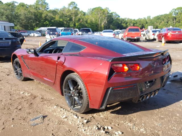 1G1YH2D7XG5122434 - 2016 CHEVROLET CORVETTE S MAROON photo 3