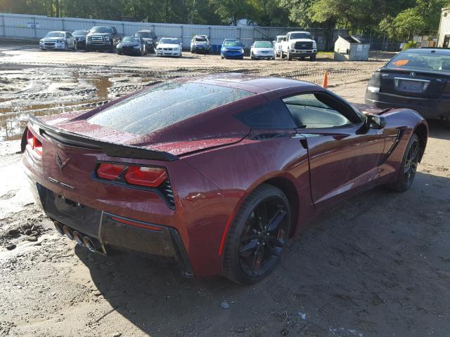 1G1YH2D7XG5122434 - 2016 CHEVROLET CORVETTE S MAROON photo 4