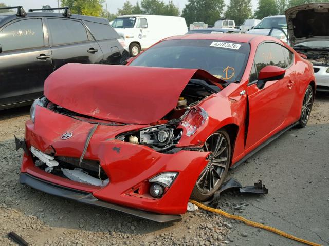 JF1ZNAA13D1717455 - 2013 TOYOTA SCION FR-S RED photo 2