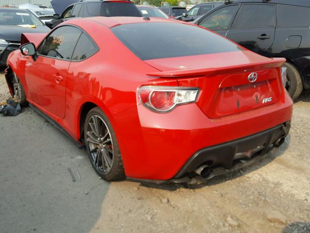 JF1ZNAA13D1717455 - 2013 TOYOTA SCION FR-S RED photo 3