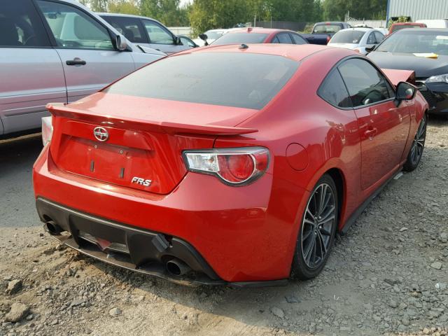 JF1ZNAA13D1717455 - 2013 TOYOTA SCION FR-S RED photo 4