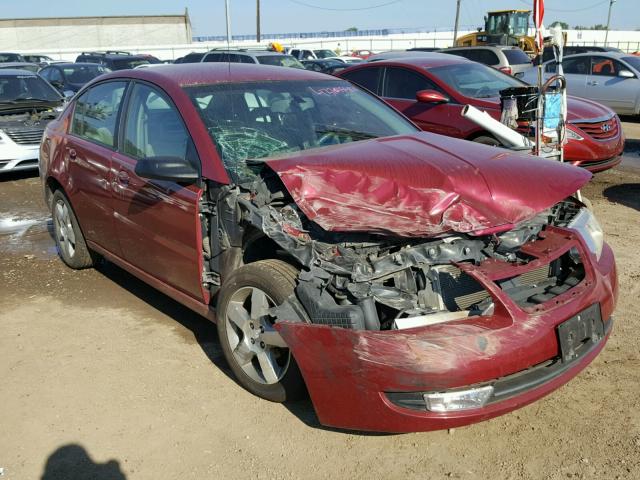 1G8AL55F97Z155460 - 2007 SATURN ION LEVEL MAROON photo 1