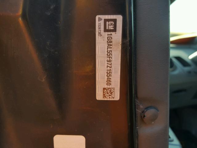 1G8AL55F97Z155460 - 2007 SATURN ION LEVEL MAROON photo 10