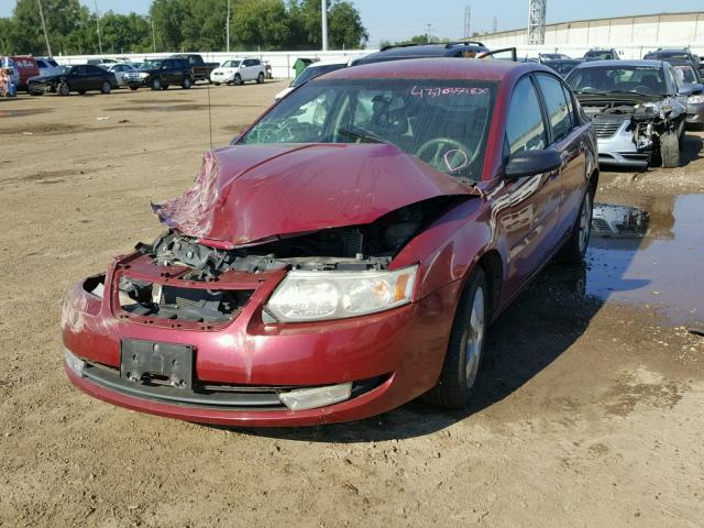 1G8AL55F97Z155460 - 2007 SATURN ION LEVEL MAROON photo 2