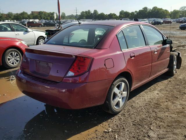 1G8AL55F97Z155460 - 2007 SATURN ION LEVEL MAROON photo 4