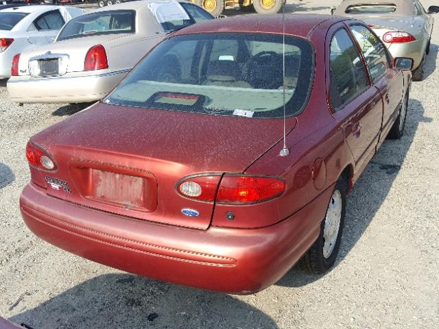 3FALP6533TM144051 - 1996 FORD CONTOUR GL RED photo 4