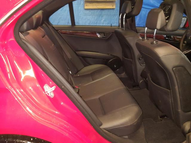 WDDGF81X99R075463 - 2009 MERCEDES-BENZ C 300 4MAT RED photo 6