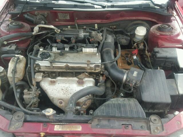 4A3AA46GX1E187150 - 2001 MITSUBISHI GALANT ES MAROON photo 7